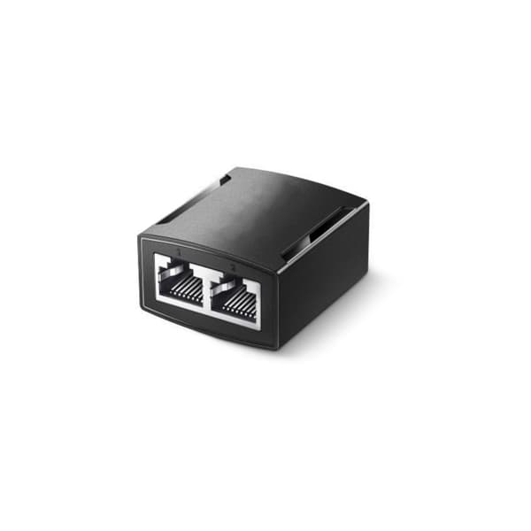 Versatilitys RJ45 Kobling Gigabit Inline Adapter til Cat7/Cat6 Netværkskabler null - Splitter black