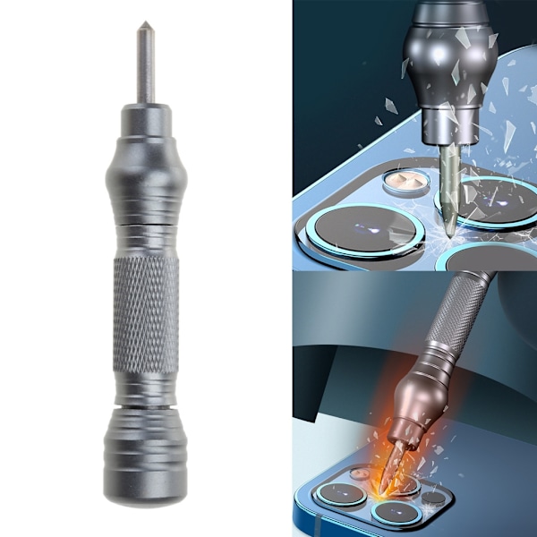Ny Sprängpenna för Telefon 11 12 Mini Bakre Glasbrytning Automatisk Center Punch