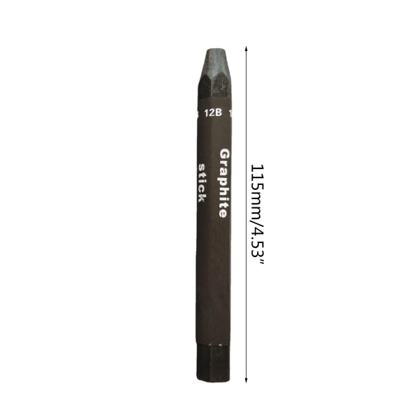 5Kit Pro Pencil Vattenlöslig svart 5 grader för skissning Shading Stick Barn Vuxna Ritning Konst Hantverksmaterial