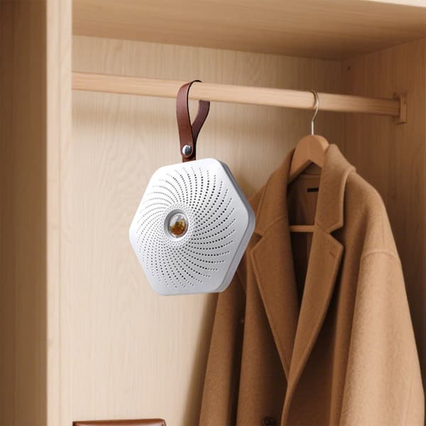 Fugtabsorberende cirkulerbar affugter elektrisk fugtabsorberende maskine White