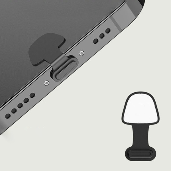 Universellt Typ C Portskydd för Android-enheter 1/2/5st USB C Dammskydd Transparent 5 Pcs