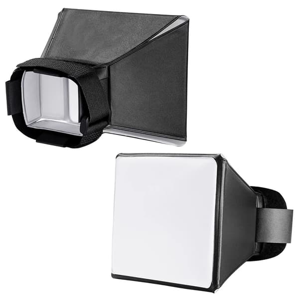 Blitsdiffusor Reflektor Softboks Profesjonell Mini Fotodiffusor Myk Lysboks for de fleste digitale kameraer Black