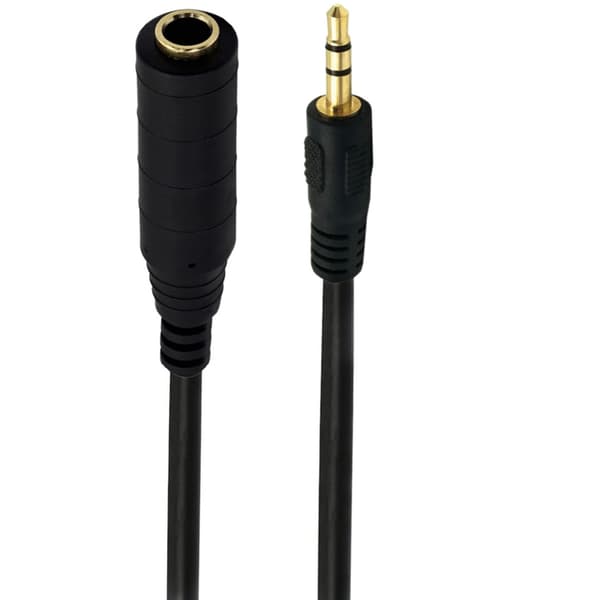 6,35 mm til 3,5 mm hun til han mono/stereo lydkabel forgyldt stik null - Stereo