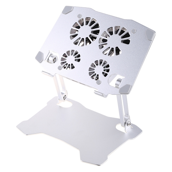 Bærbar Laptop Holder Foldbart Computer Riser Stativ Aluminium Justerbart Beslag