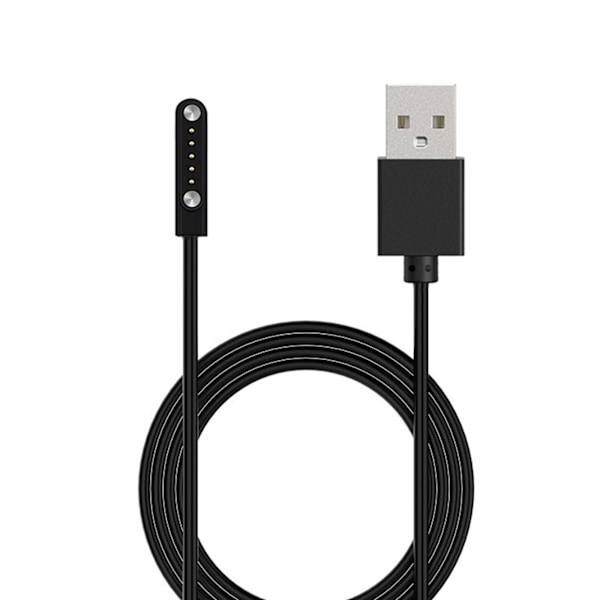 Stark Magnetisk Sugkraft Strömadapter Laddningskabel Lämplig för USB 2.0 Hane till 5 Pin Klocka Bärbar Snabbladdningskabel White