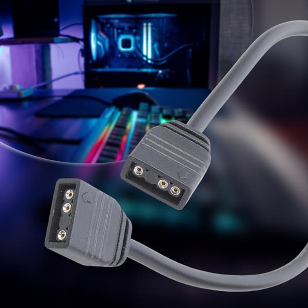 30/60CM ARGB 3-Pin Konnektorkabel 5V Bundkort ARGB Forlængerledning til Computer 0.6m