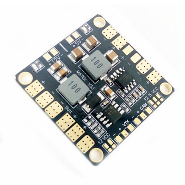 Matek Systems PDB Power Distribution Board med BEC 5V & 12V för FPV QAV250