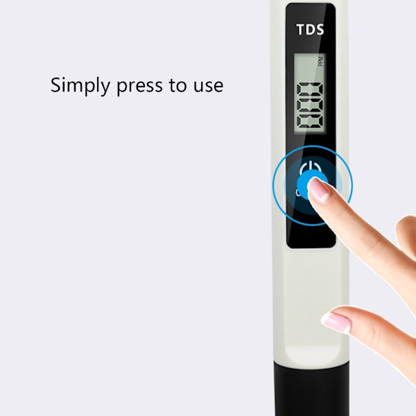 TDS-mätare Digital Vattenkvalitetstestare, TDS 0-9990PPM Digital Vattenhårdhetstestare för Dricksvatten