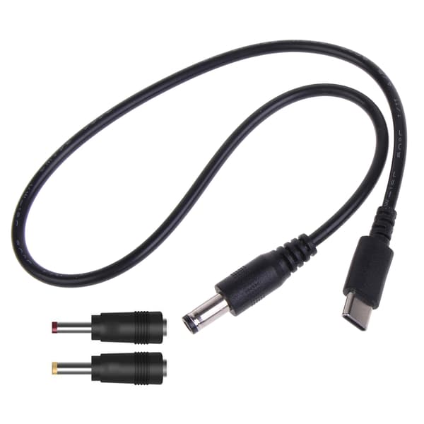 USB til DC Strømkabel UsbC til DC9/12/15/20V Konverter Adapter Kabel TypeC 5.5x2.1 12V