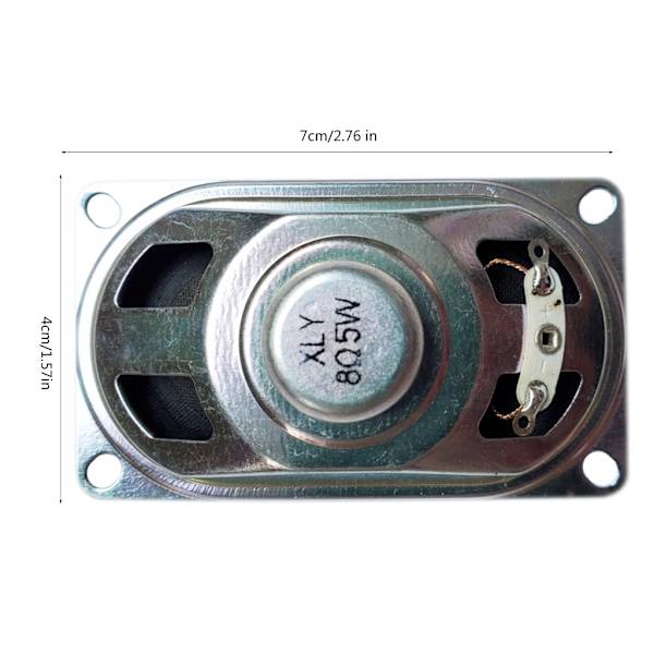 Hornhögtalare 8Ohm 5W Högtalare Hemmabio Musik Inre Magnetisk Ljud Högtalare Förstärkare Högtalare 40x70mm