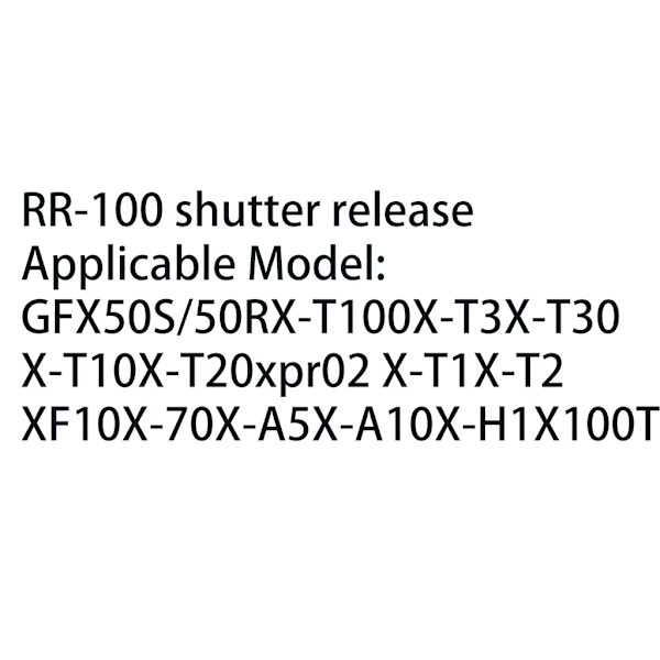 RR100 Fjärrutlösningskabel för slutare för Fuji GFX 50R/50S/XT3/XT30/XT2