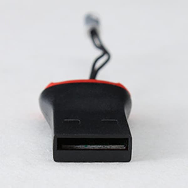 USB 2.0 Micro SD SDHC TF Flash Minnekortleser Skriver Hengbar Fløyte-