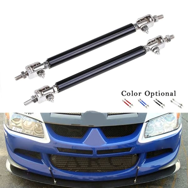 Justerbara Splitter Struts Rods för säker läppsplitter och diffusormontering Red 200mm