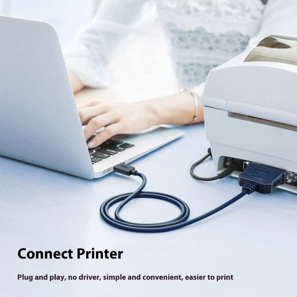 USB til CN36 36-benet hun parallelport printkonverterkabel USB-kabeladapter