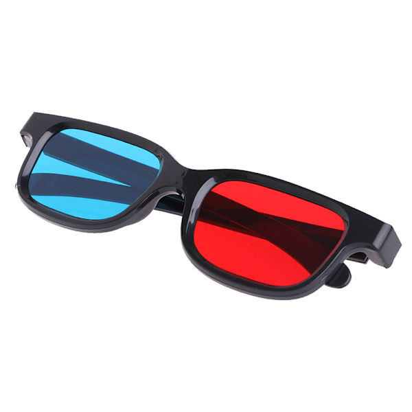 Röda Blå Cyan Anaglyf 3D-glasögon Filmglasögon med Polariserande Linser Upplev 3D Visuell Effekt för Vuxna Barn