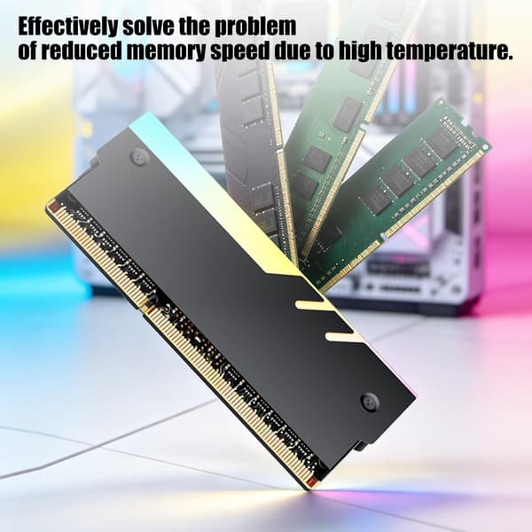Datamaskinminnekjølere Kjøleribbe for DDR5 DDR4 DDR3 DDR2 5V 3Pin ARGB Design