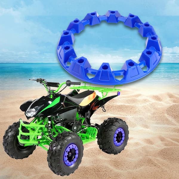ATV Fälgskydd Navskydd Däckskydd för Strandbilar Lätt att Installera Black 8 inches