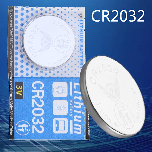 1 st CR2032 CR 2032 Knappcells Batteri för Kalkylator Vågskala Fjärrkontroll Klocka 3V