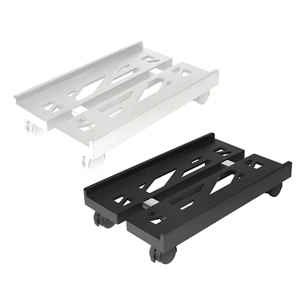 Ergonomisk datorlådevagn PC-tornstativ Ökad höjd och luftcirkulation Black