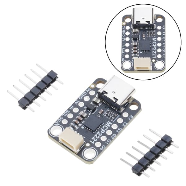 Hög Integration MCP2221A USB till GPIO ADC Modul för Effektiv Prototypdesign Förbättrar Enhetskontroll Breakoutkort