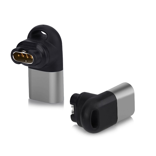 Laddarkontakt Smartwatch USB Typ C till 4-stifts Laddningsomvandlare Portabel Gray