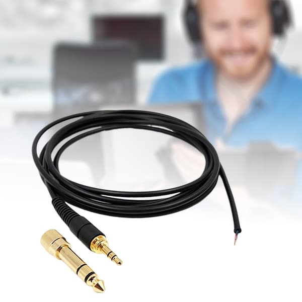 Hodetelefonforlengelseskabel Erstatningslydkabel 6,5 mm Overføring for M20X null - 150cm