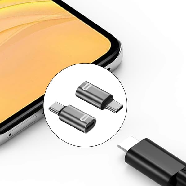 Højtydende  Til Type C Adapter Konverter Til iPhone16/15 Enheder Black