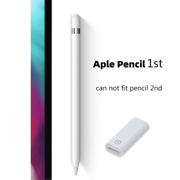 Laddningsadapterkontakt för Apple Pencil 1:a generationen, iPad Pro, 1-pack iPencil Laddningsadapter iPad Pencil Laddningsadapter