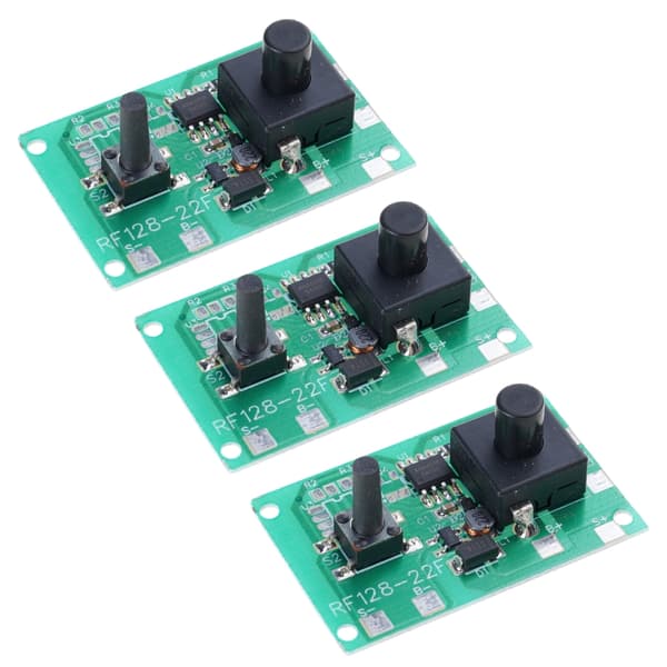 1,2V solcellelyskontrollkort med bryter og 8 moduser for DIY-prosjekter 3pcs