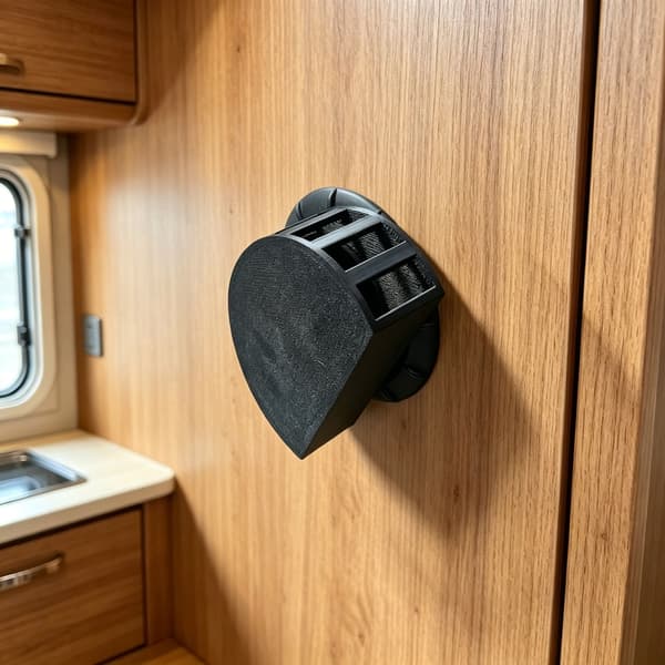 Viktig oppgradering av radiatorventil for bobiler, langvarig plastkonstruksjon Gray