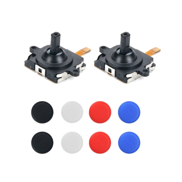 Analog Joystick Ersättning för Quest 2 Controller Tummepinne Skyddande Kappor Reparationskit Skruvmejsel Skruvar Verktyg