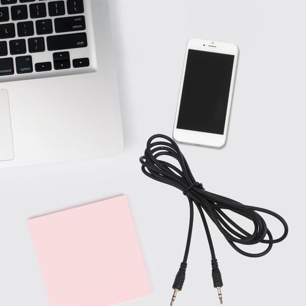 2,5 mm stereolydkabel forlengelse hann til hann flokefri kabel for hodetelefoner