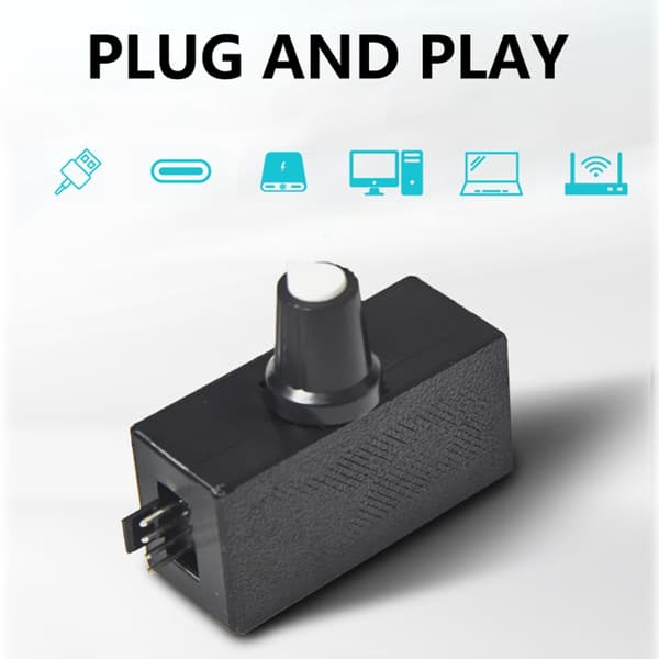 Justerbar PC Køleventilator Hastighedsregulator, USB til 4Pin Adapterkabel, DC5V til 12V Strømkonvertere med 2/3 Vejs Splitter null - One for two cable