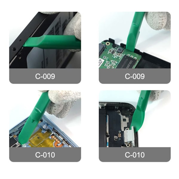 10-pack Reparationsverktyg för Telefoner - Plastspudger, Pryverktyg för Öppning, Set för Reparation av Bärbara Datorer, Elektronik, Smartphone, Handverktyg