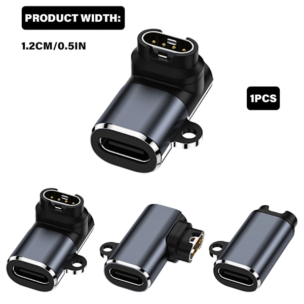 Smartwatch USB C Laddningsomvandlare Adapter för 7/7X/5S/6/6X Klocka Snabb Laddningskontakt null - Side bend