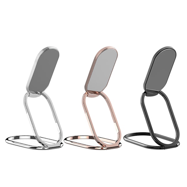 Finger Kickstand 360°Rotation Telefon Ringhållare Ring Fällbar Mobiltelefon Stativ Gray