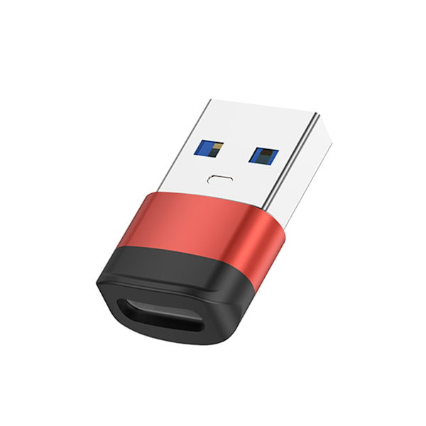 USB C til USB3.0-adapter for 10 Gbps høyhastighetsdata og rask enhetslading Red