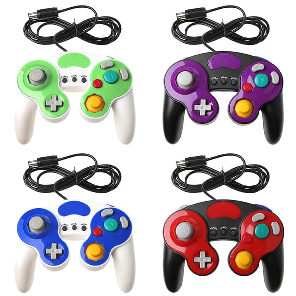 Klassisk analog kablet spillkontroller Pro for NGC GameCube fjernkontroll Purple