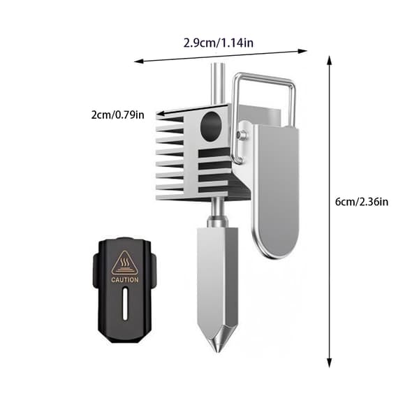 3D-print Hotend til SPARKX I7 3D-printer Hotend Hot End Printhoved Ekstrudersæt 0.4mm