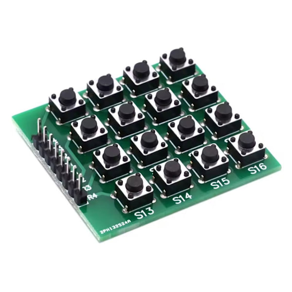 Høj Responsivitet 4x4 Matrix Tastaturmodul 16 Knapper Til Microcontroller Prototyping Projekter til STEM Undervisere 5pc