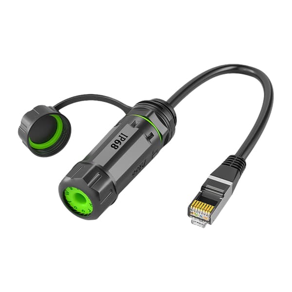 IP68 Vandtæt RJ45 Kobling Udendørs Lan Kobling Adapter til Netværksforbindelse Without cable