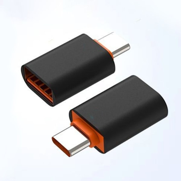 Snabb synkronisering USB Typ C till USB3.0-adapter Laddning och dataöverföring för telefon Black