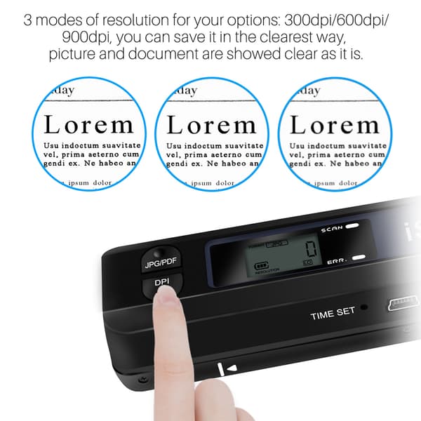 Håndholdt Bærbar Scanner Ultra Hurtig Scanner Bærbar Dokumentscanner