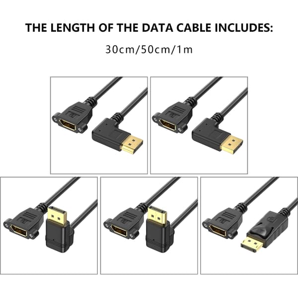 4K til kabel gullbelagt 4K@60Hz kabel 30cm Upward