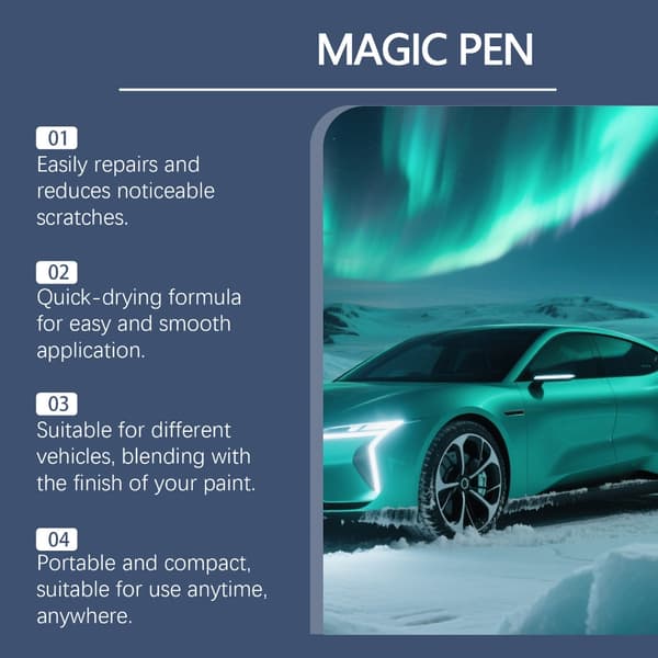 5ML malingsvedligeholdelsespen til fjernelse af ridser Universal bilridsefjerner 2 sticks