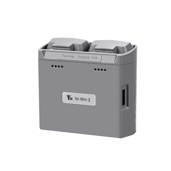 Mini Tvåvägs Laddningshubb Batterihanterare Snabbladdning Powerbank Drönartillbehör för Mavic Mini 2/Mini SE Grey