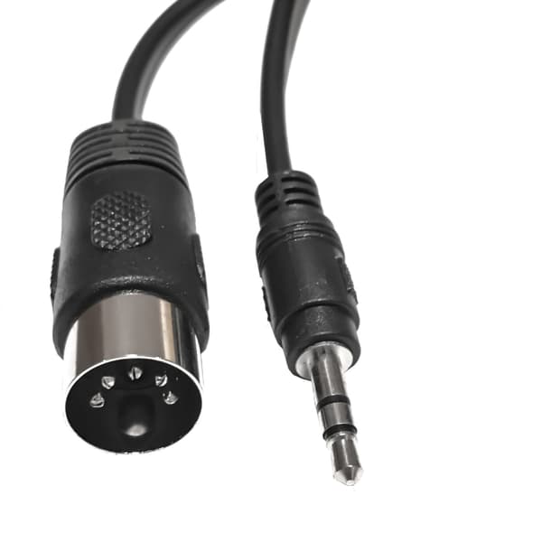5-pin DIN han til 3,5 mm TRS han adapterkabel til stereoudstyr