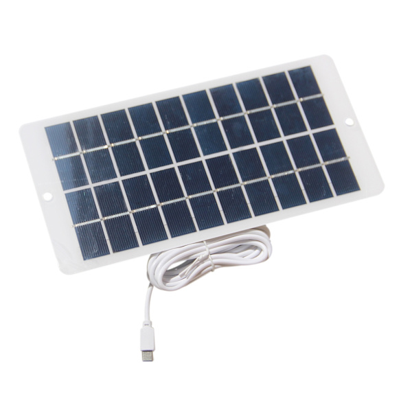 Bärbar Solpanel 4.5W 5V med USB C Säker Laddning Stabiliserad Batteriladdare