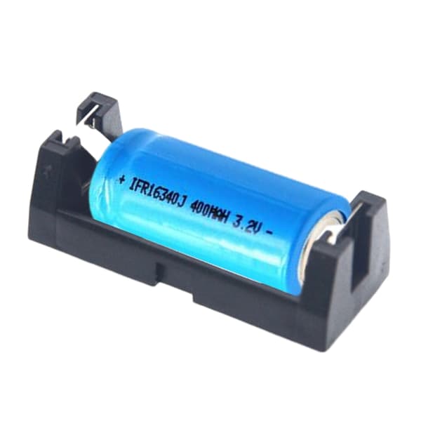 2 STK CR123A 16340 LIR123A Batteriholder 3V Opbevaringsboks til PCB Loddemontering