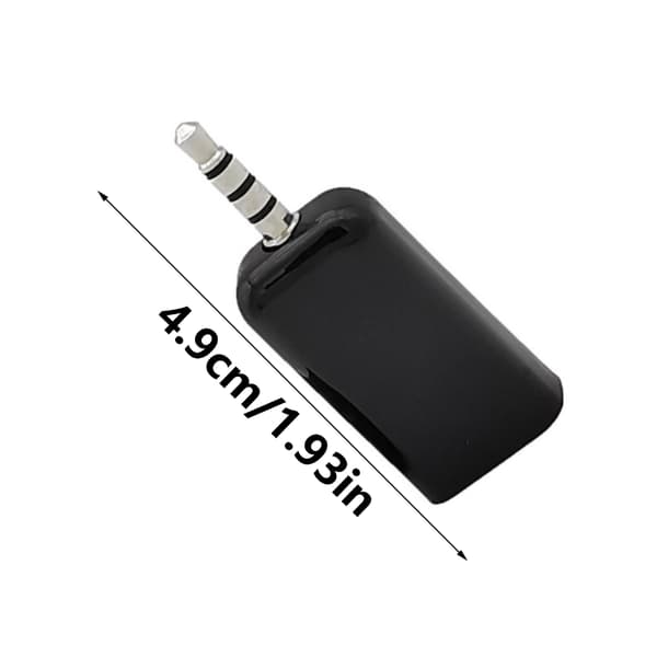 3,5 mm Aux-han til USB-hun adapter til musikstreamingsystemer i køretøjer White